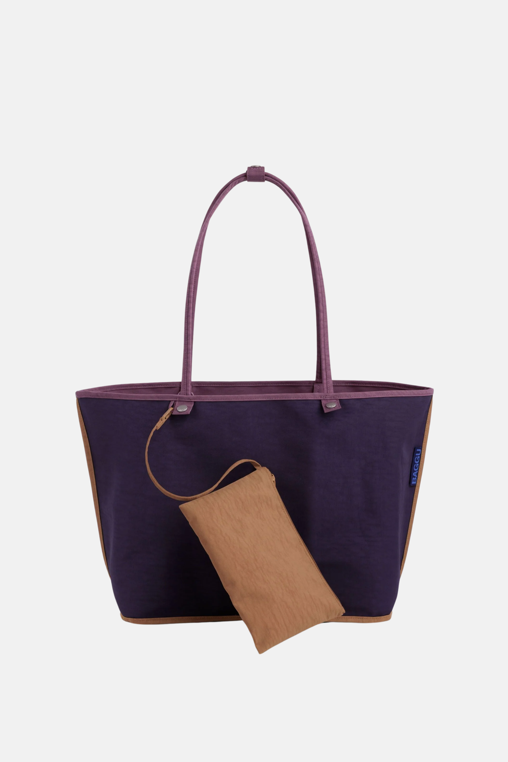 Large Nylon Reversible Tote Wild Plum