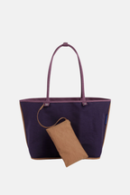 Large Nylon Reversible Tote Wild Plum