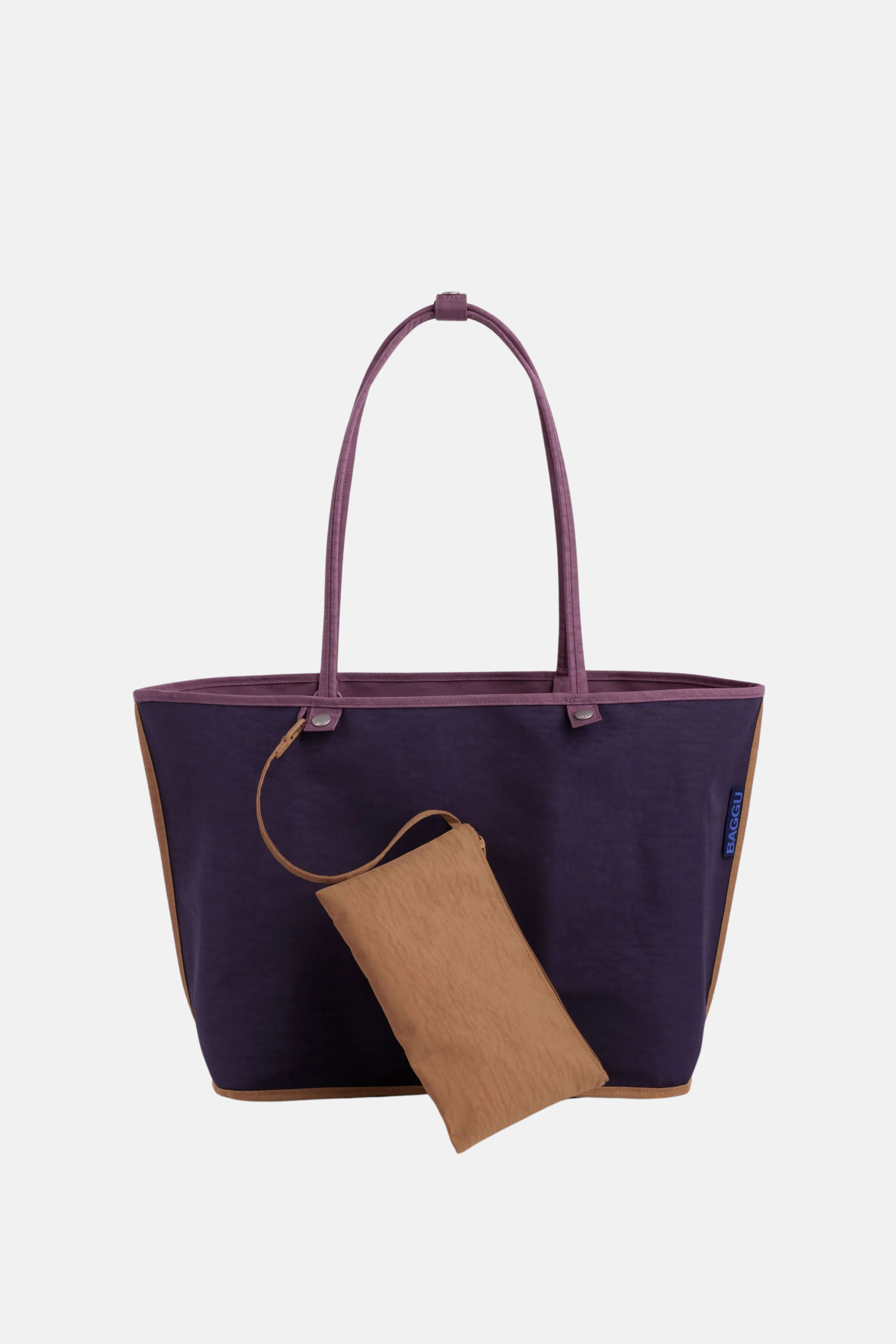 Large Nylon Reversible Tote Wild Plum