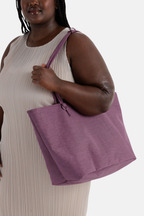 Large Nylon Reversible Tote Wild Plum