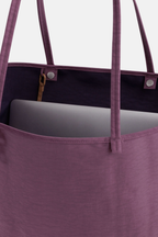 Large Nylon Reversible Tote Wild Plum