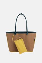 Large Nylon Reversible Tote Deep Sea Mix