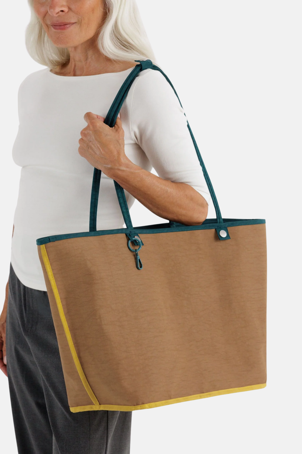 Large Nylon Reversible Tote Deep Sea Mix