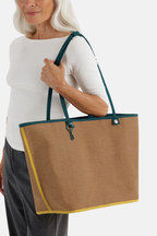 Large Nylon Reversible Tote Deep Sea Mix