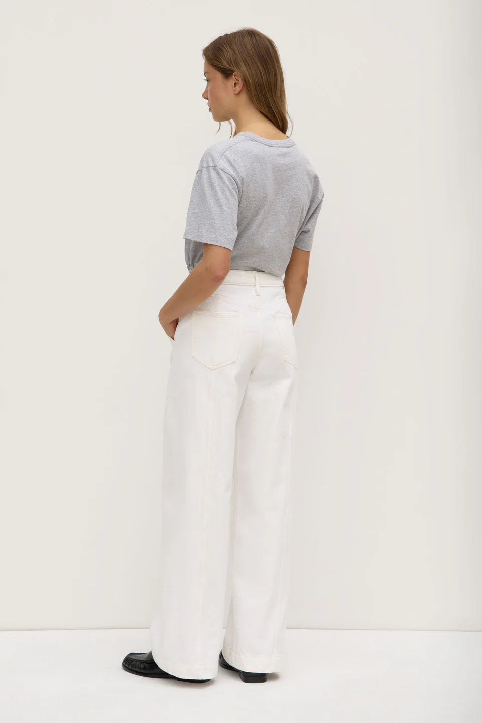 LEXI WIDE LEG JEAN | VINTAGE WHITE