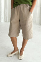 Le Bon Shoppe Liam Bermuda Shorts Taupe