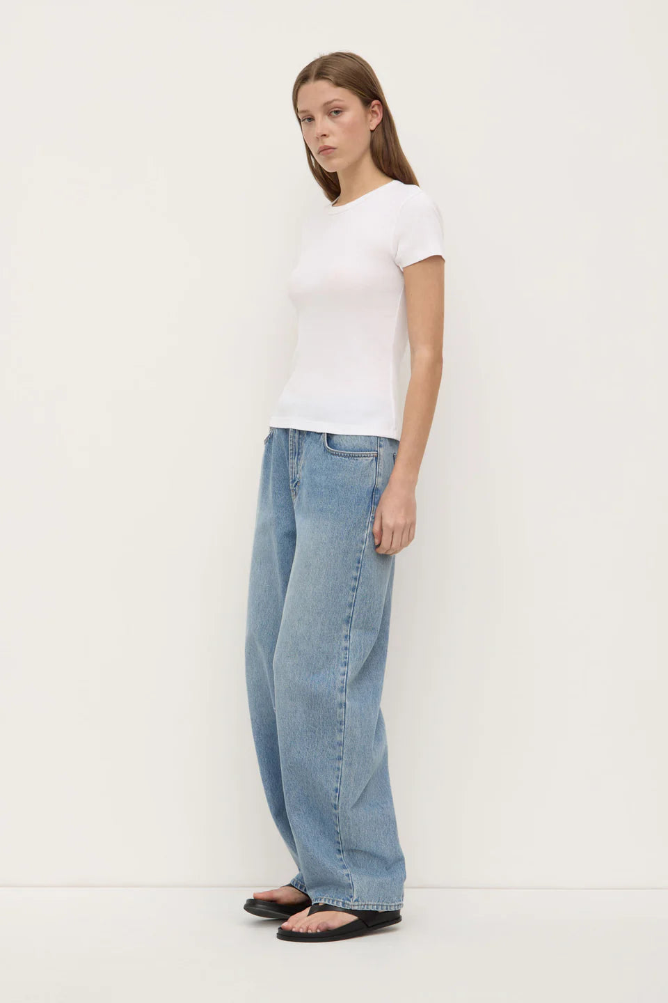 LINLEY RIB TEE | WHITE