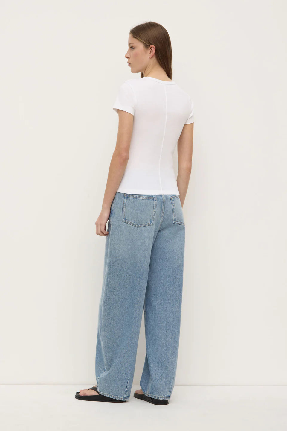 LINLEY RIB TEE | WHITE