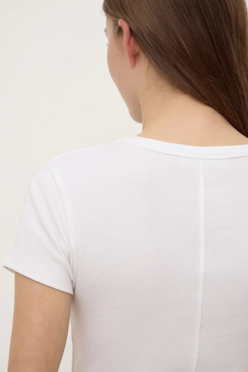 LINLEY RIB TEE | WHITE