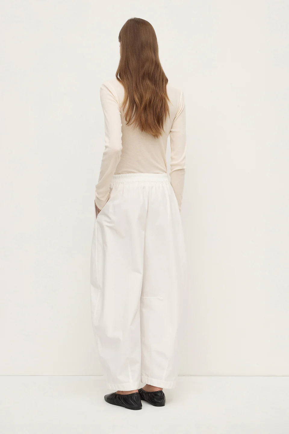 LOLA BARREL PANT | WHITE