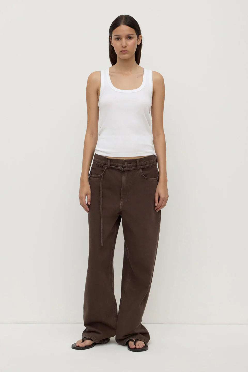 LOOSE FIT JEAN | DARK GANACHE