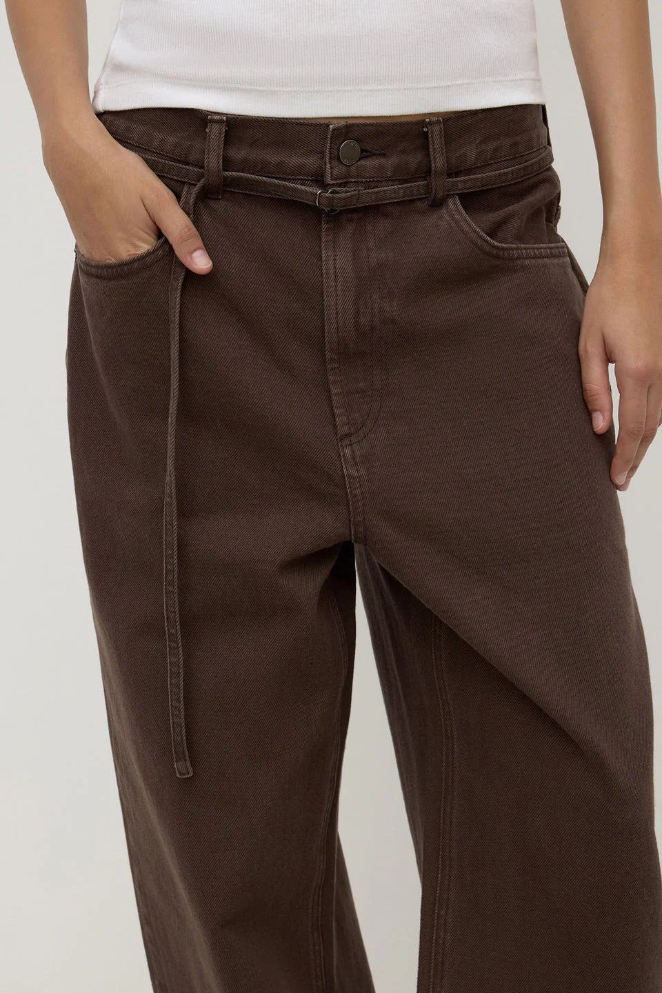 LOOSE FIT JEAN | DARK GANACHE