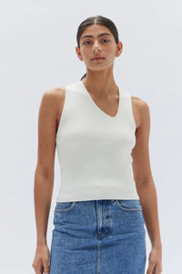 LUNDA ASYMMETRIC TOP | WHITE