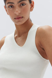 LUNDA ASYMMETRIC TOP | WHITE