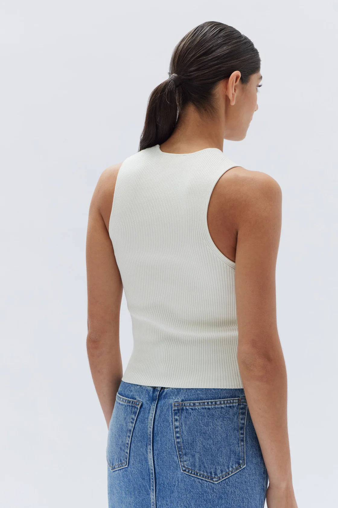LUNDA ASYMMETRIC TOP | WHITE