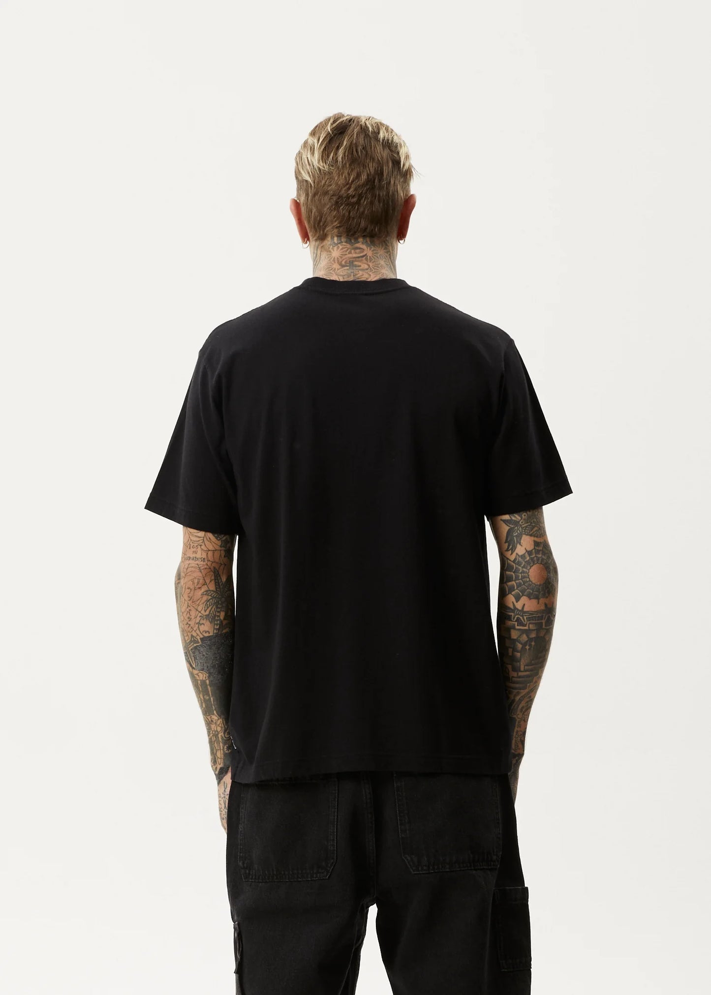 FLAME RETRO TEE | BLACK