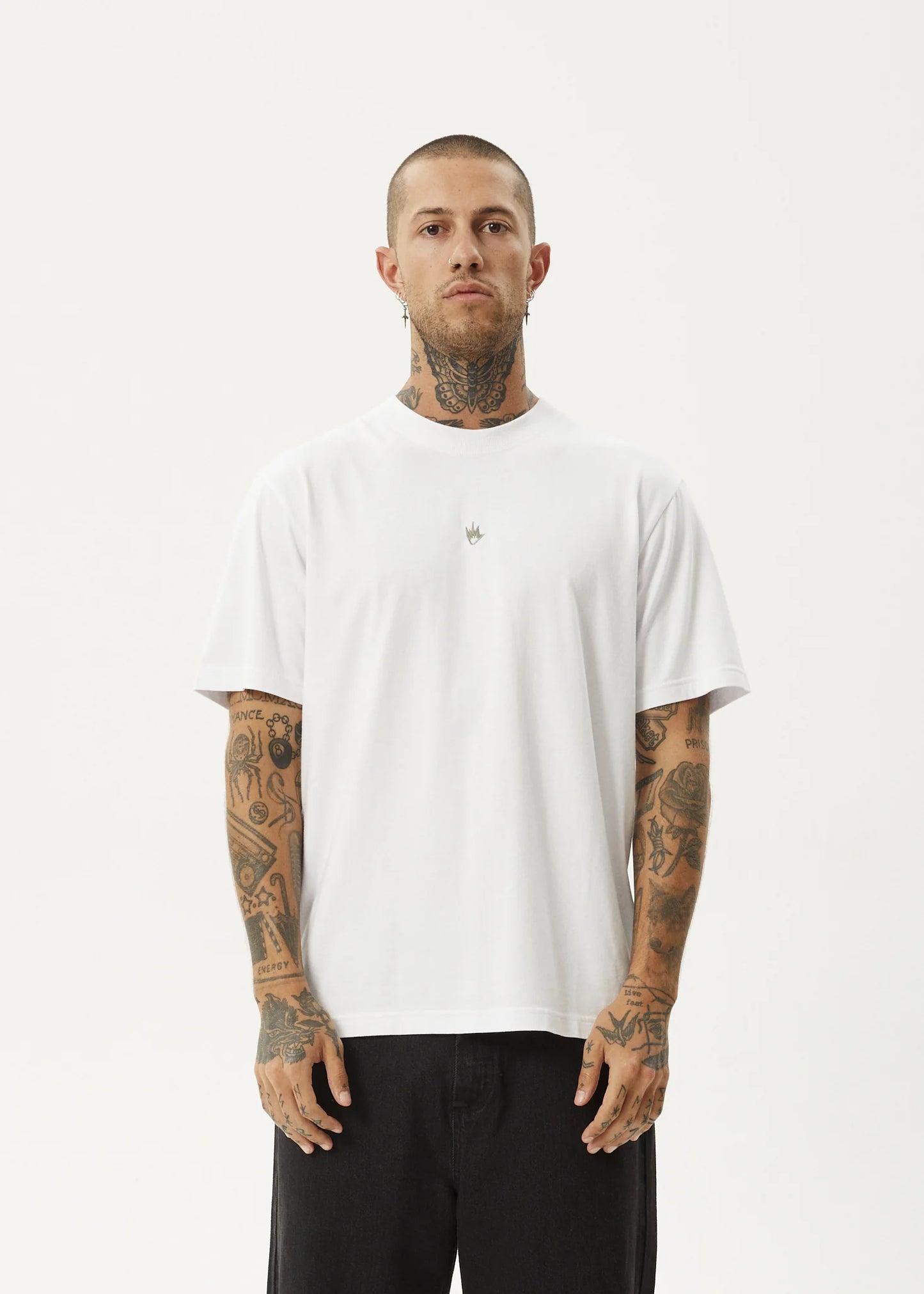 FLAME RETRO TEE | WHITE