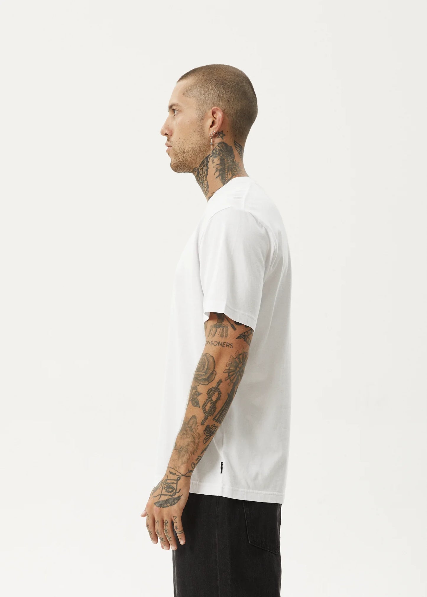 FLAME RETRO TEE | WHITE