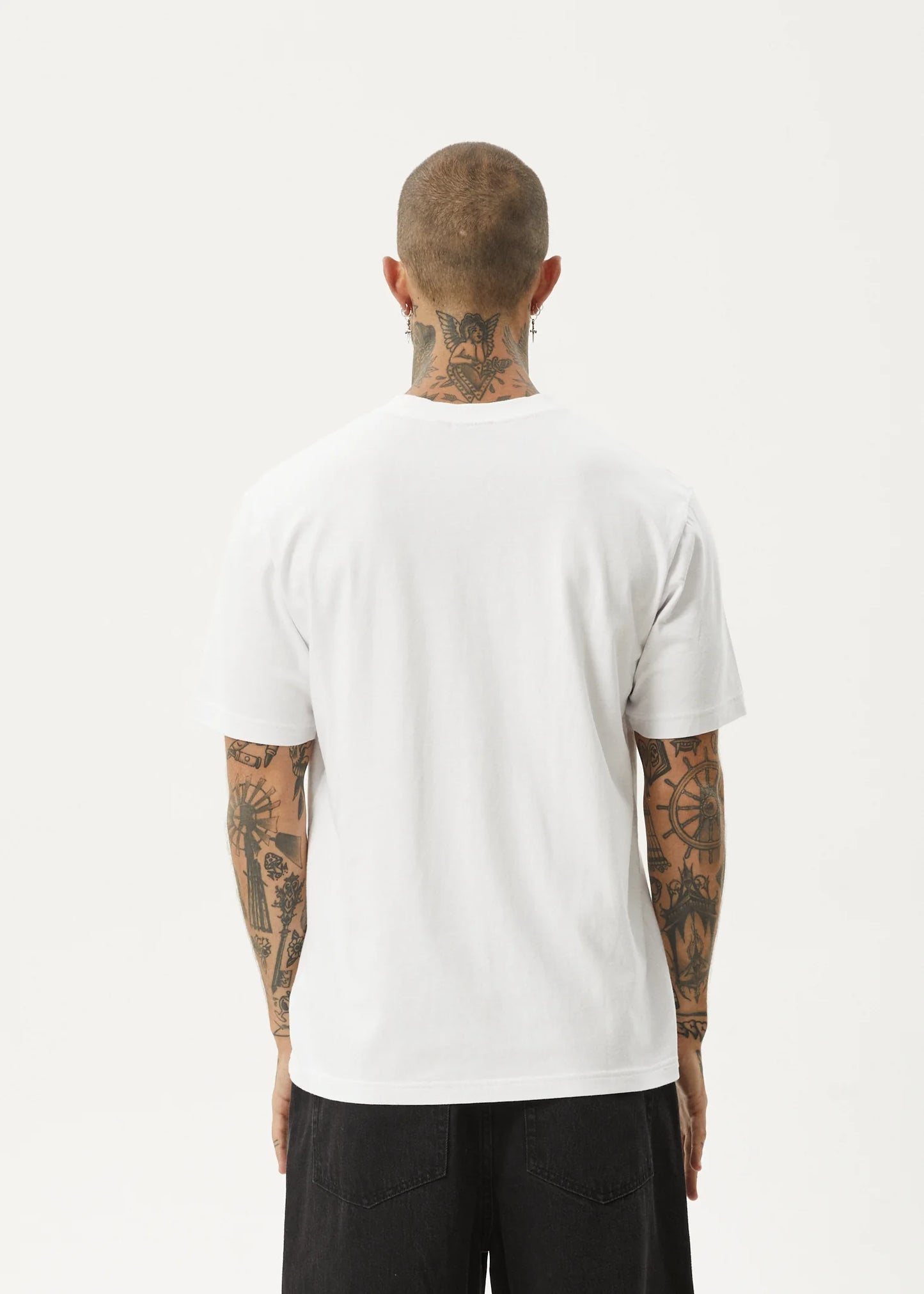 FLAME RETRO TEE | WHITE