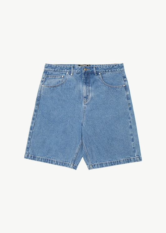 LIL C DENIM BAGGY SHORT | WORN BLUE