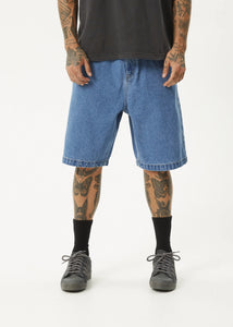 LIL C DENIM BAGGY SHORT | WORN BLUE