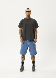 LIL C DENIM BAGGY SHORT | WORN BLUE