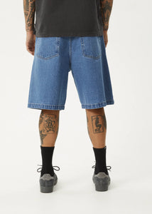 LIL C DENIM BAGGY SHORT | WORN BLUE