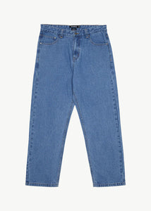 NINETY TWOS HEMP DENIM RELAXED JEANS | WORN BLUE