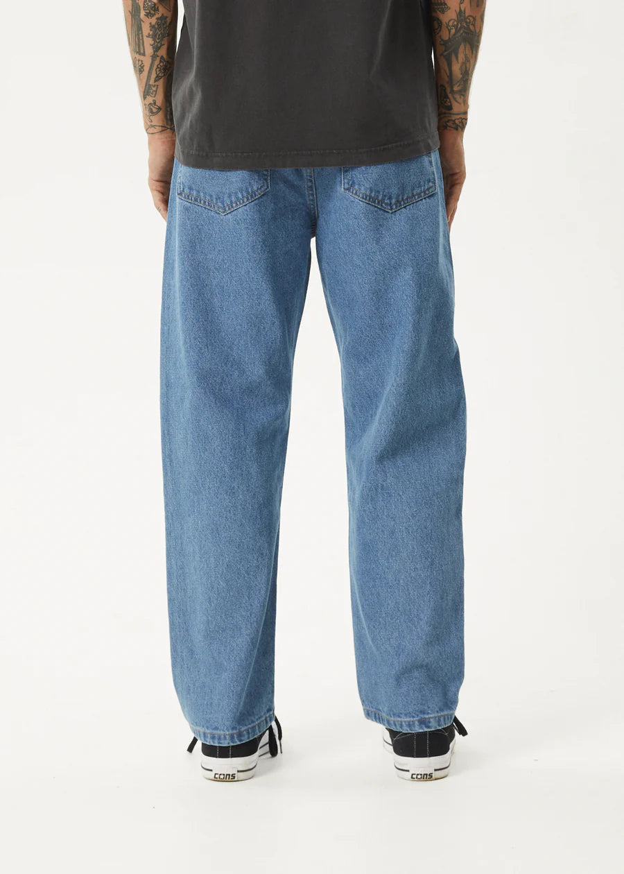 NINETY TWOS HEMP DENIM RELAXED JEANS | WORN BLUE