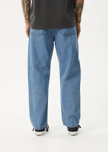 NINETY TWOS HEMP DENIM RELAXED JEANS | WORN BLUE