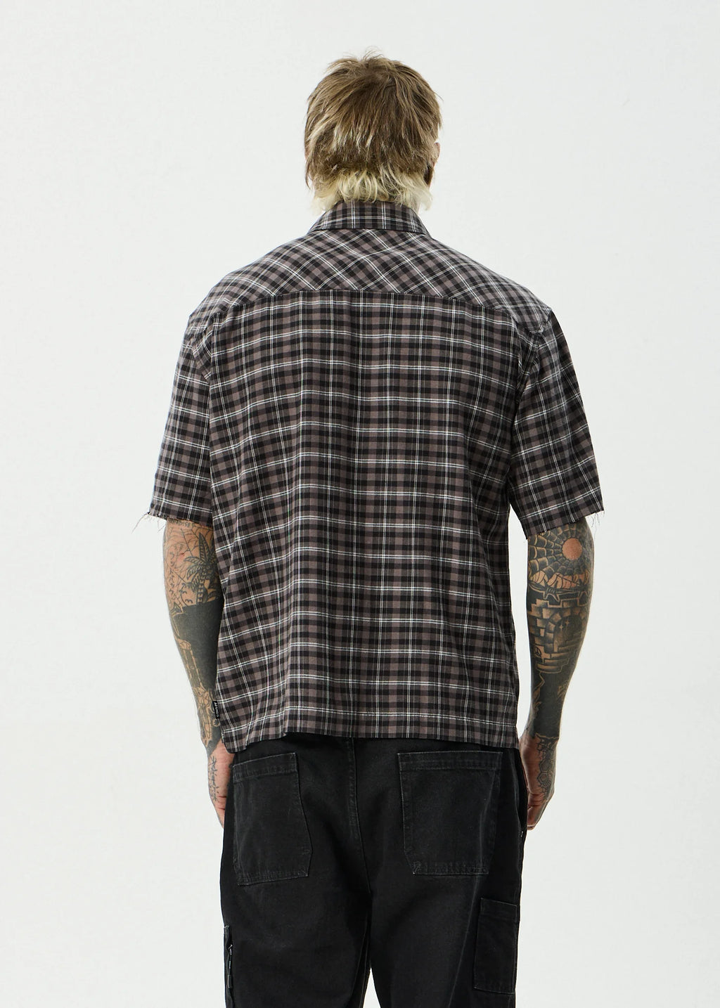 DARKNESS SHORT SLEEVE SHIRT | BLACK CHECK