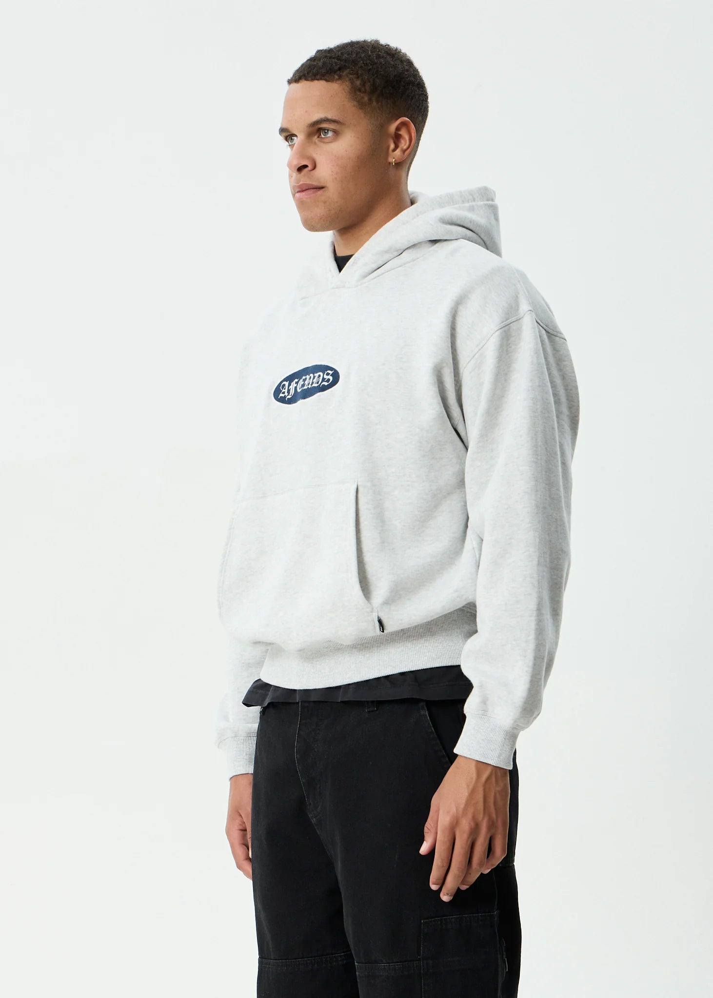 SUPPLY PULL ON HOOD | GREY MARLE