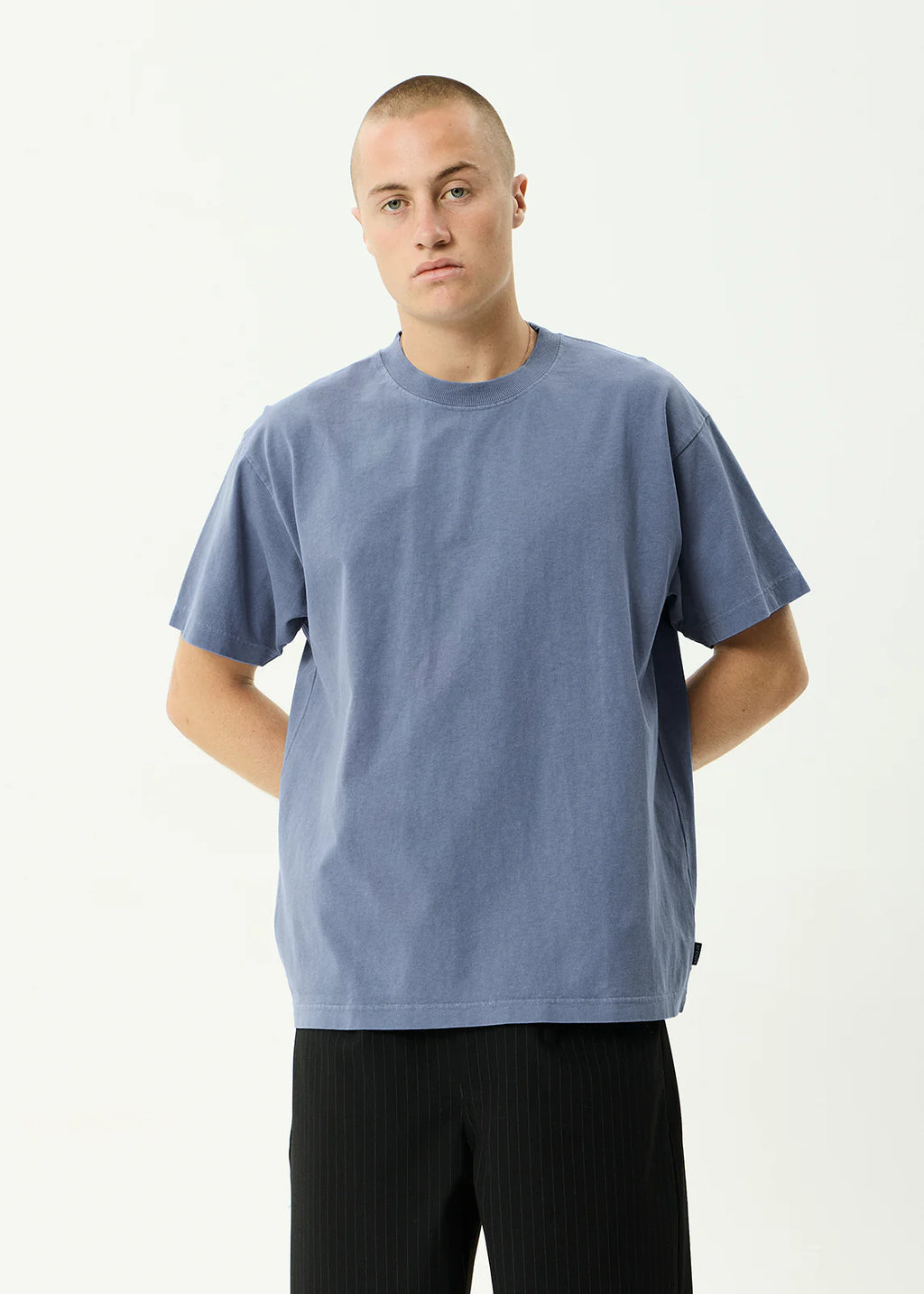 Afends Genesis Heavyweight Boxy Tee Washed Stone