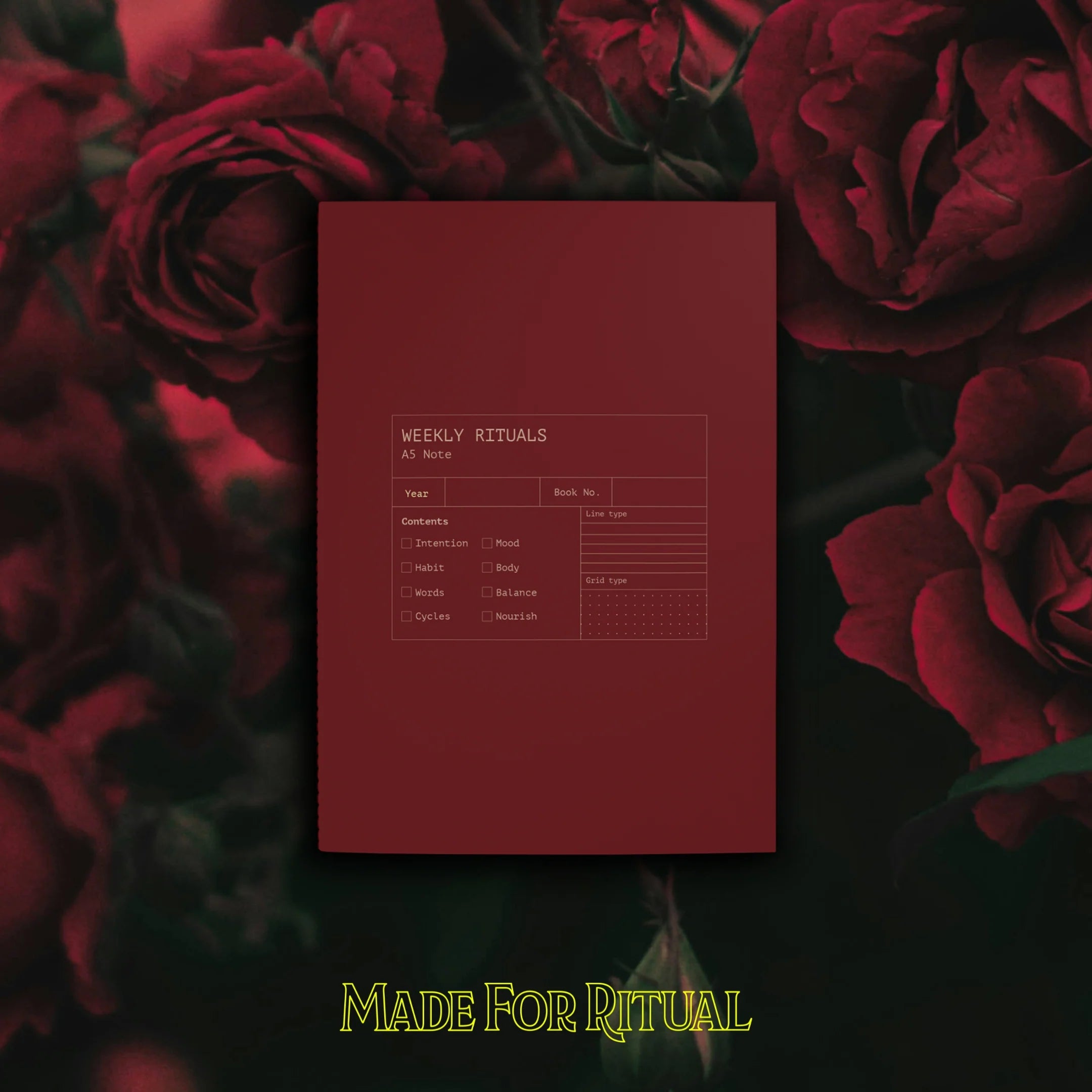 WEEKLY RITUALS | NOTEBOOK