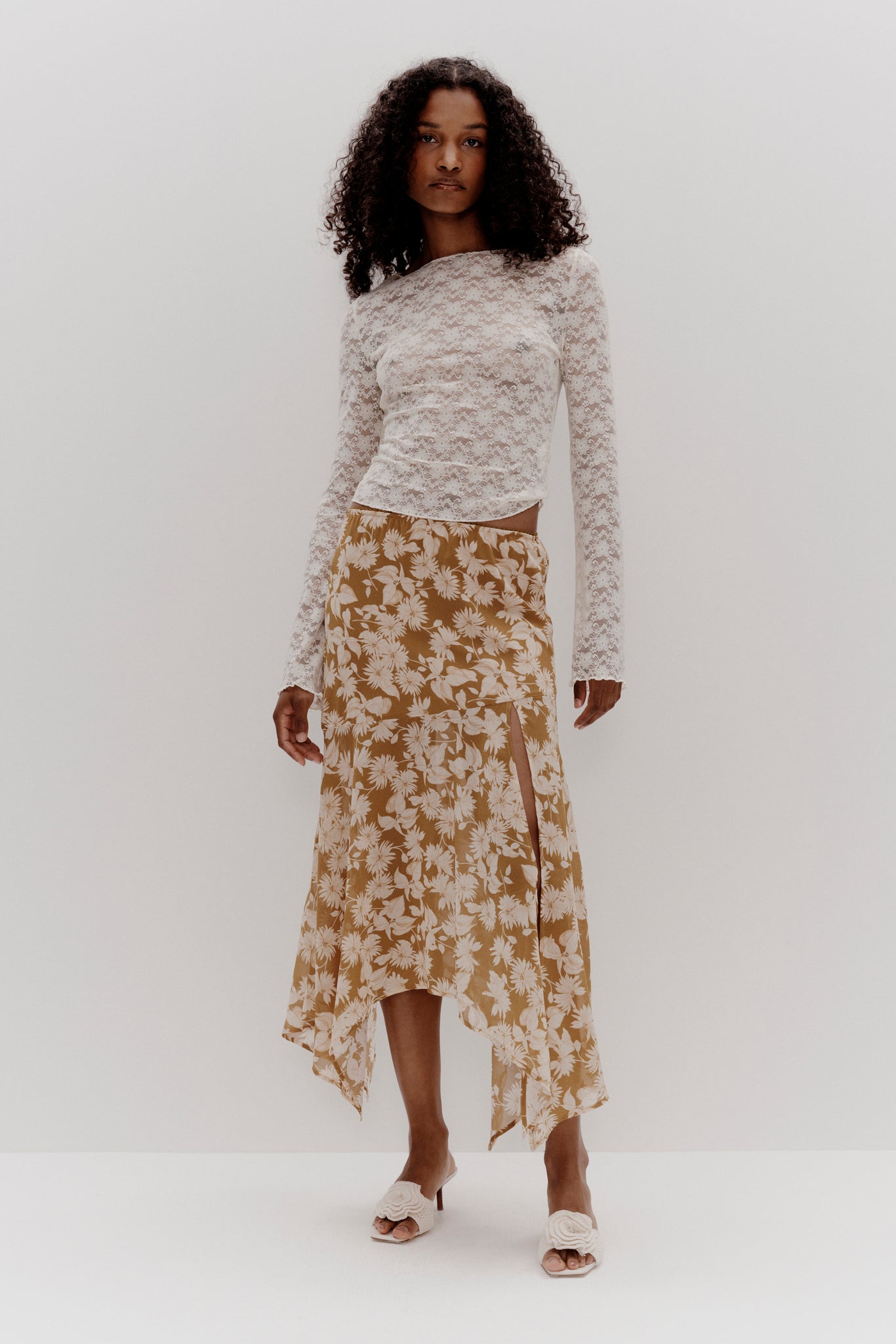 MAGGIE LACE TOP | IVORY LACE