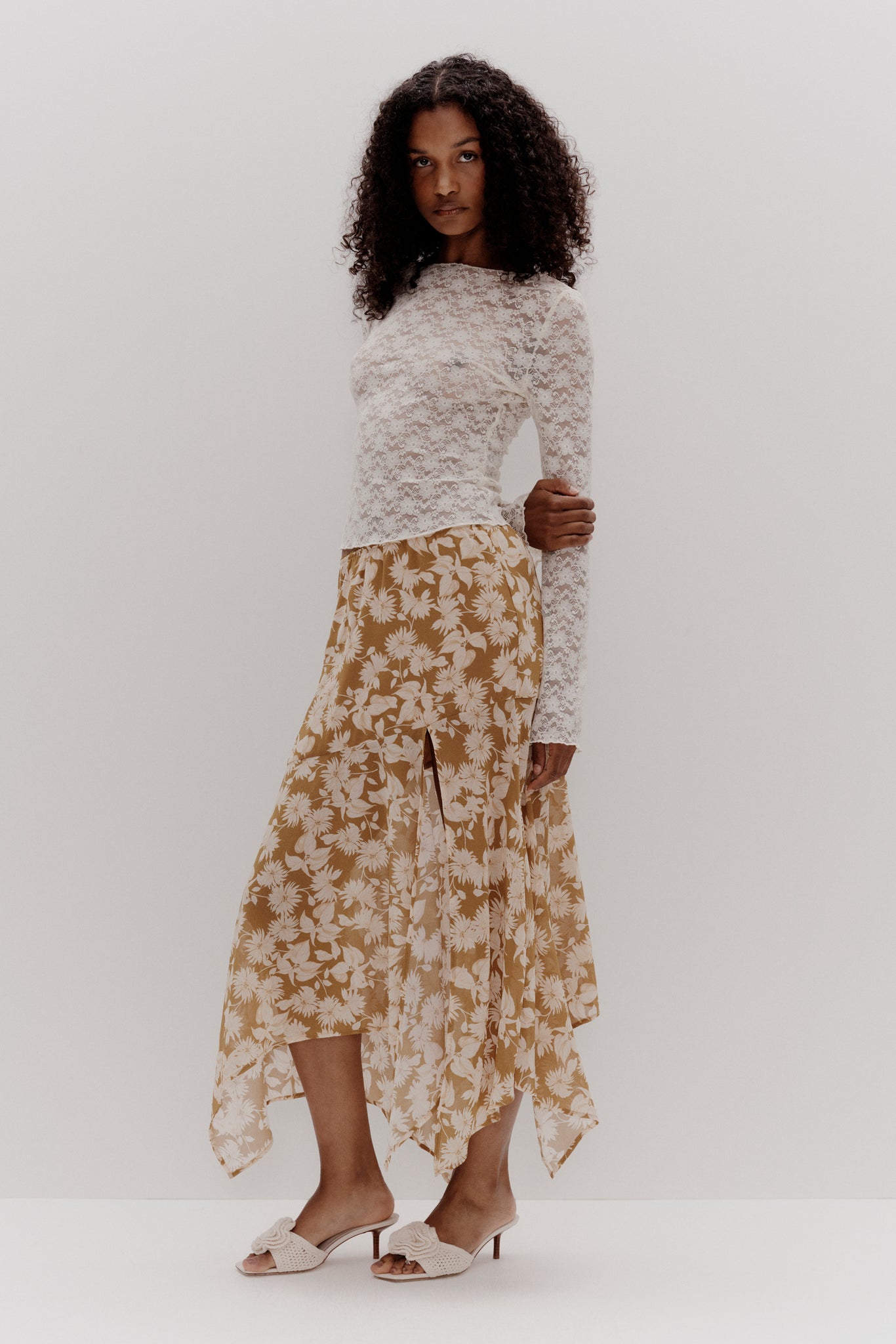 MAGGIE LACE TOP | IVORY LACE