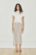 Maison Essentiele Lace Trimmed Baby Tee White