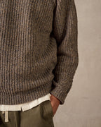 FISHERMAN KNIT | BROWN MULTI