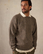 FISHERMAN KNIT | BROWN MULTI