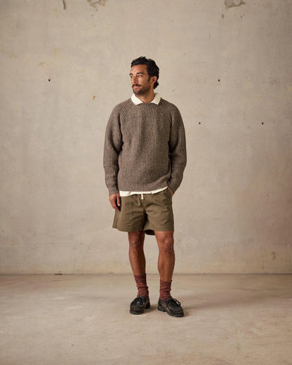 FISHERMAN KNIT | BROWN MULTI