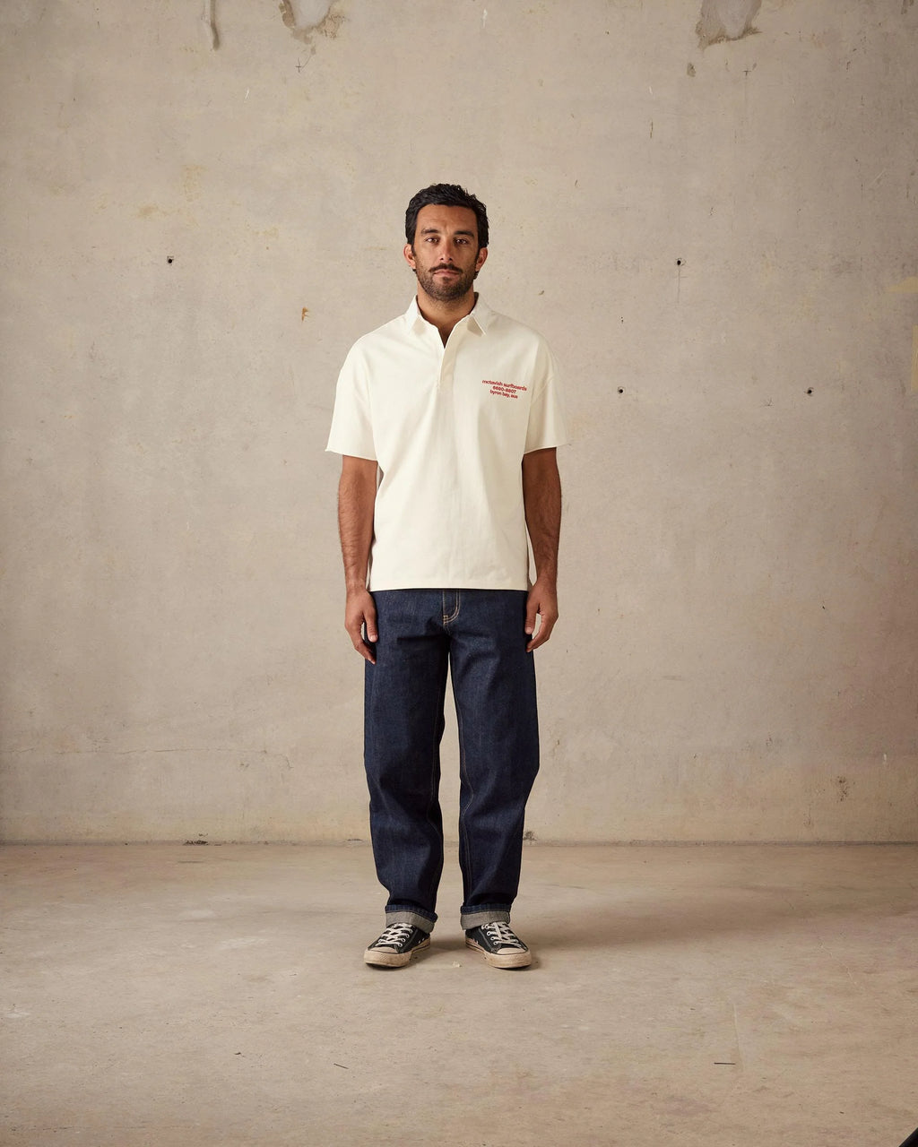 CUTOFF RUGBY POLO | CHALK