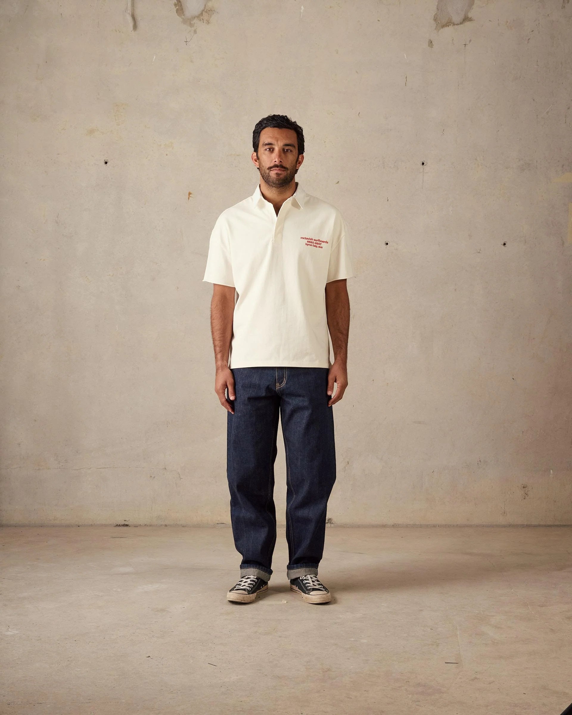 CUTOFF RUGBY POLO | CHALK