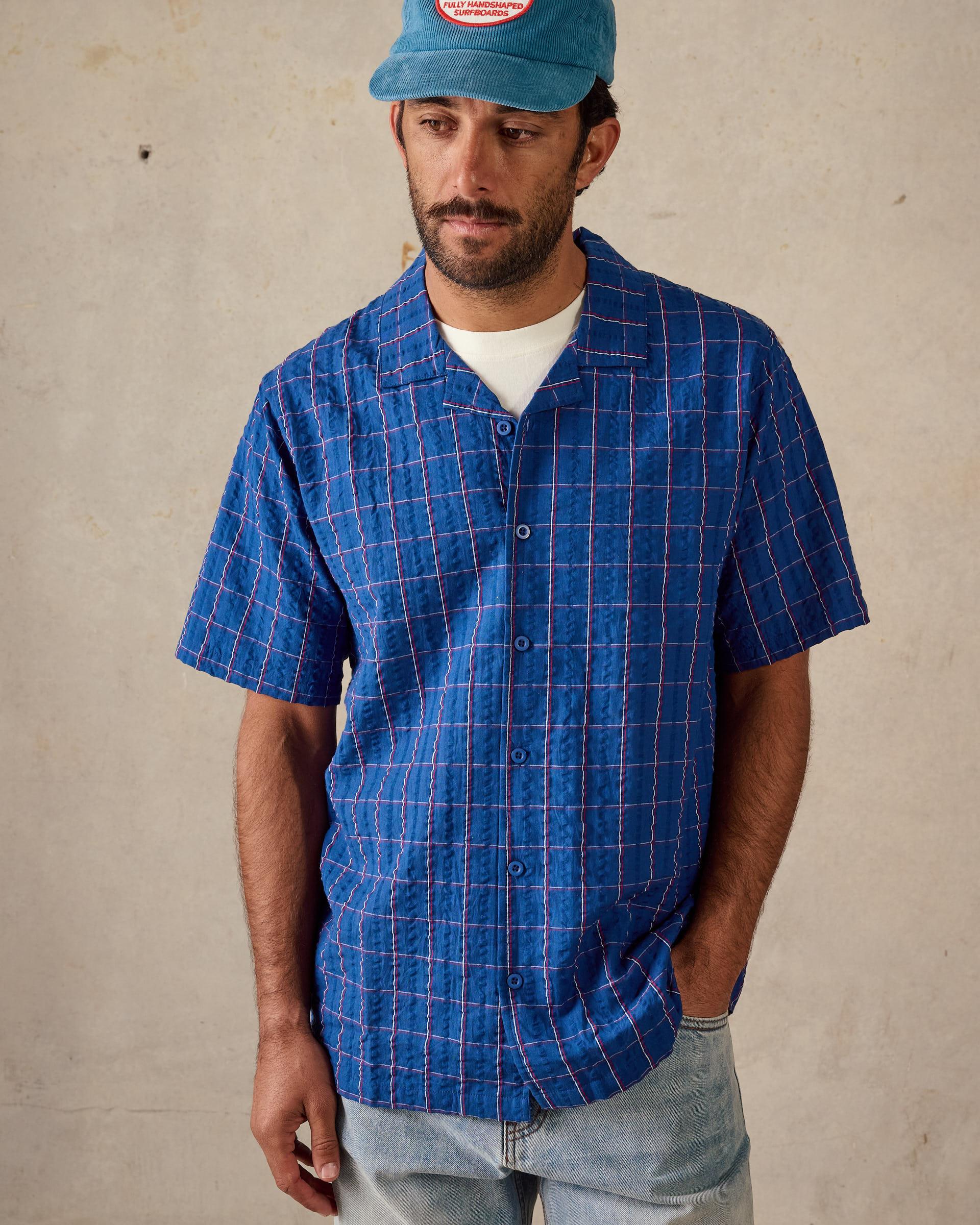 HOLIDAY COLLAR SHIRT | BLUE MULTI