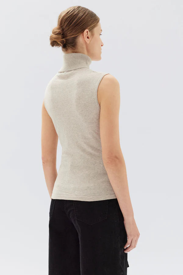 MARCELLA COTTON CASHMERE TOP | OAT MARLE