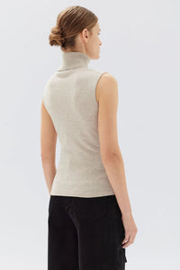 MARCELLA COTTON CASHMERE TOP | OAT MARLE