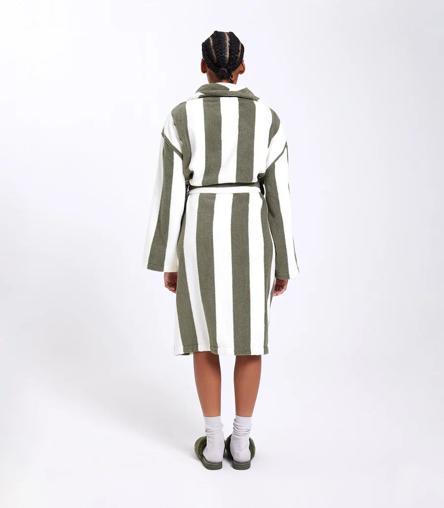 HOMMEY ROBE | MATCHA STRIPES