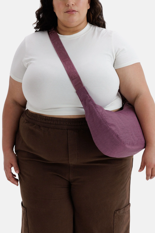Baggu Medium Nylon Crescent Bag Wild Plum