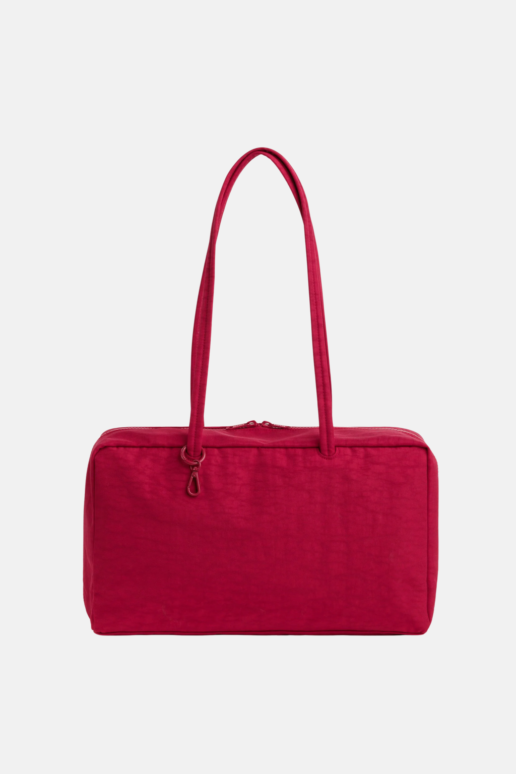 Medium Nylon Bowler Bag Cherry