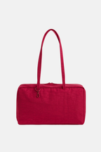 Medium Nylon Bowler Bag Cherry