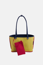 Medium Nylon Reversible Tote Navy Mix